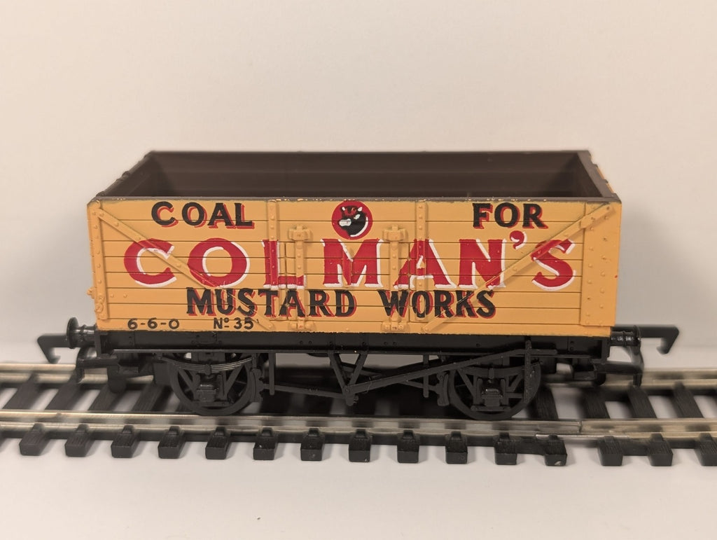 Mainline 37-127 OO Gauge 7 Plank Wagon Colman’s Mustard