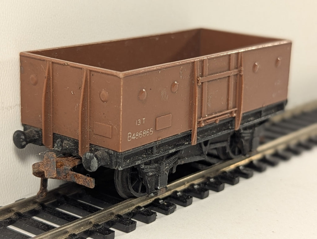 Hornby Dublo OO Gauge 13 Ton Coal Wagon Goods Wagon B486865 BR Brown 4635