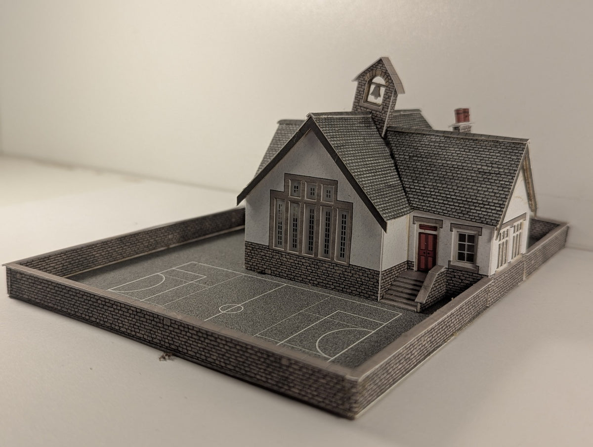 Metcalfe N Gauge Village School Model Building PO253