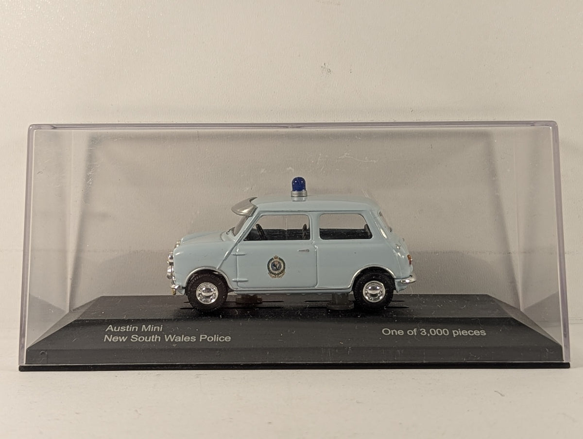 Vanguards 1:43 Austin Mini - New South Wales Police Die-Cast Model Car EDF 388