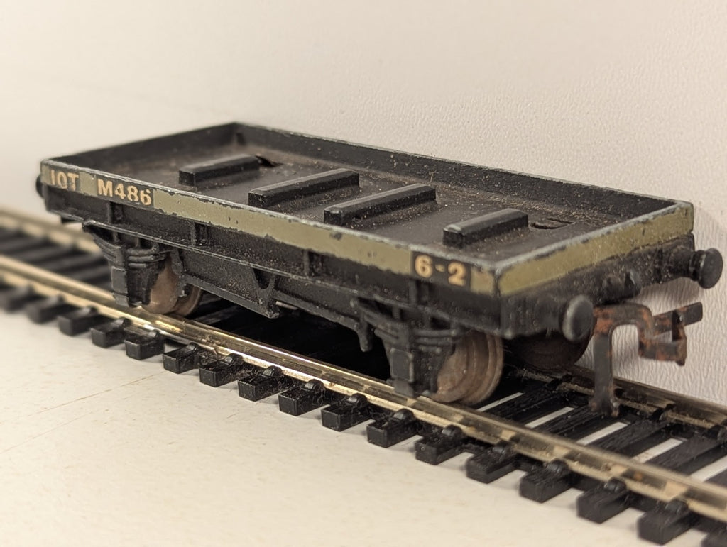 Hornby Dublo OO Gauge D1 Low Sided Wagon Wagons M486 BR Grey