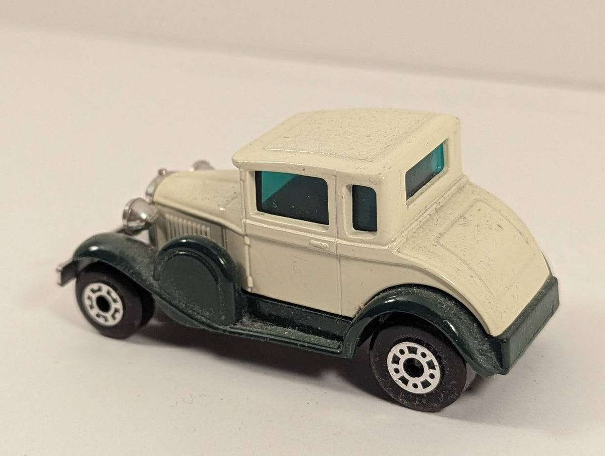 Matchbox Model A Ford Die-cast Model Car Cream and Dark Green 73