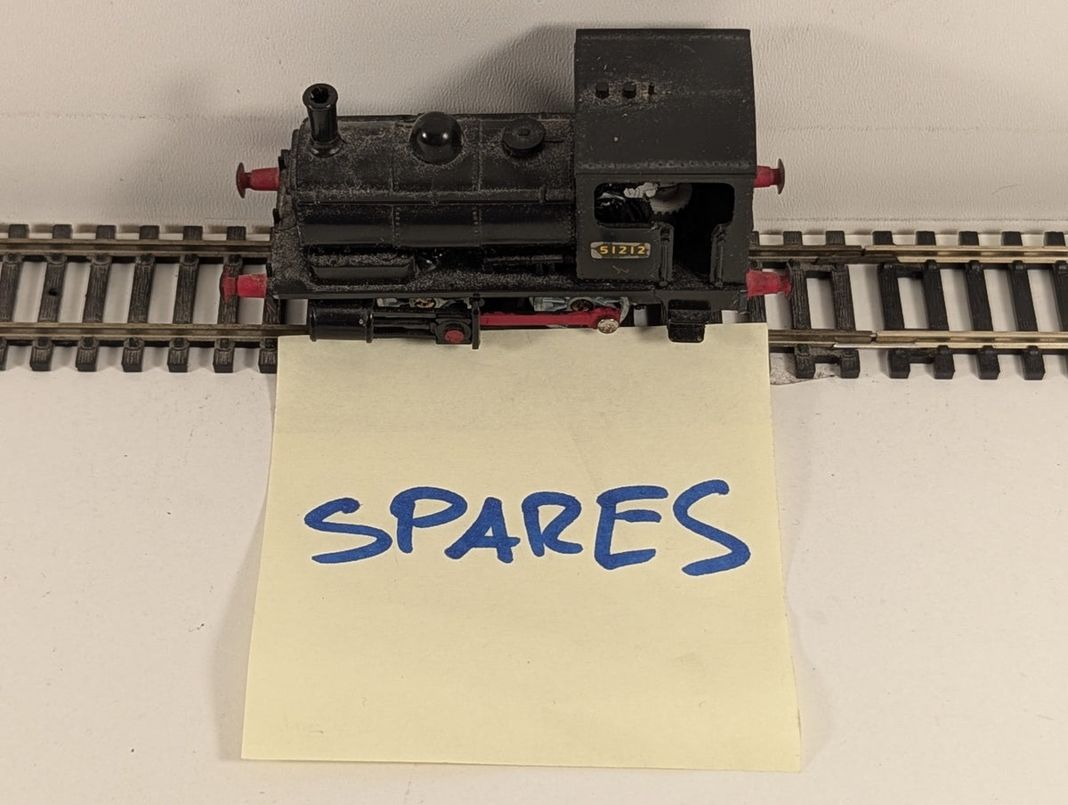 Hornby OO Gauge L&Y Class 21 Pug 0-4-0ST Steam Locomotive 51212 BR Black