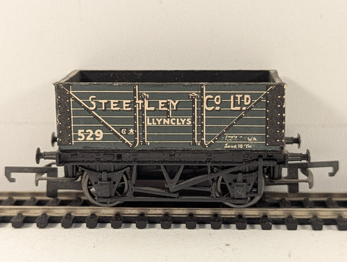 Dapol OO Gauge 7 Plank Open Wagon 'Steetley Co. Ltd.' Goods Wagon 529