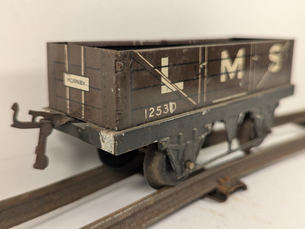 Hornby O Gauge No. 1 Open Wagon Goods Wagon 12530 LMS Brown
