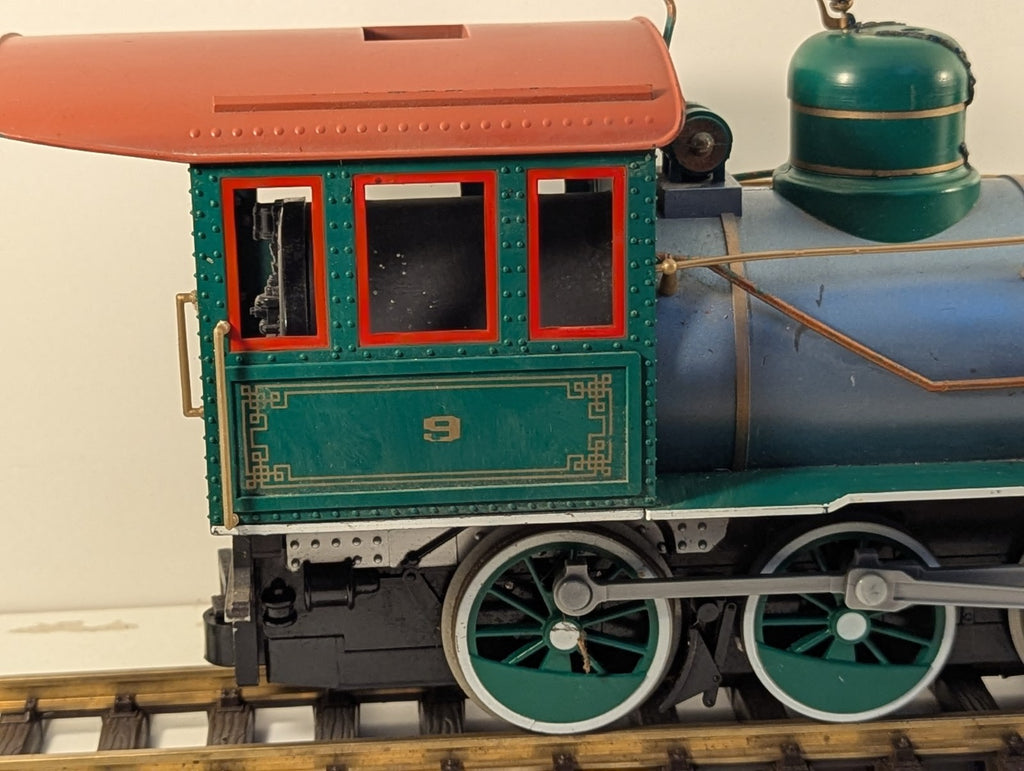 Bachmann G Scale Baldwin 2-6-0 Mogul Locomotive 9 Green and Blue