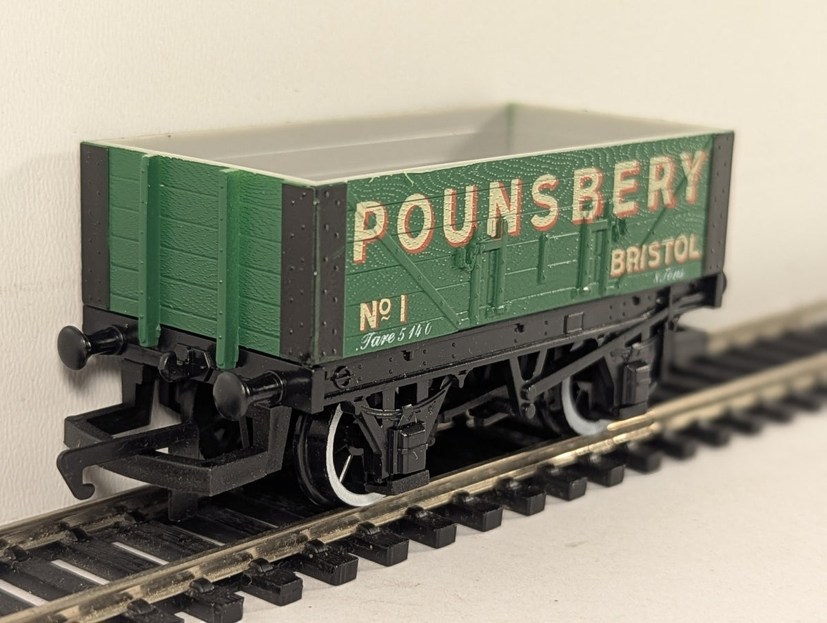 Hornby OO Gauge Pounsbery Bristol 5-Plank Open Wagon Goods Wagon 1
