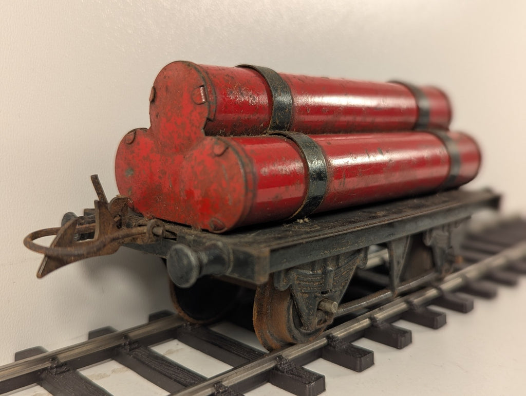 Hornby O Gauge Red Gas Cylinder Wagon