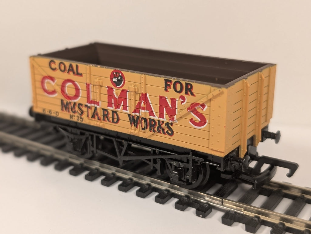Mainline 37-127 OO Gauge 7 Plank Wagon Colman’s Mustard