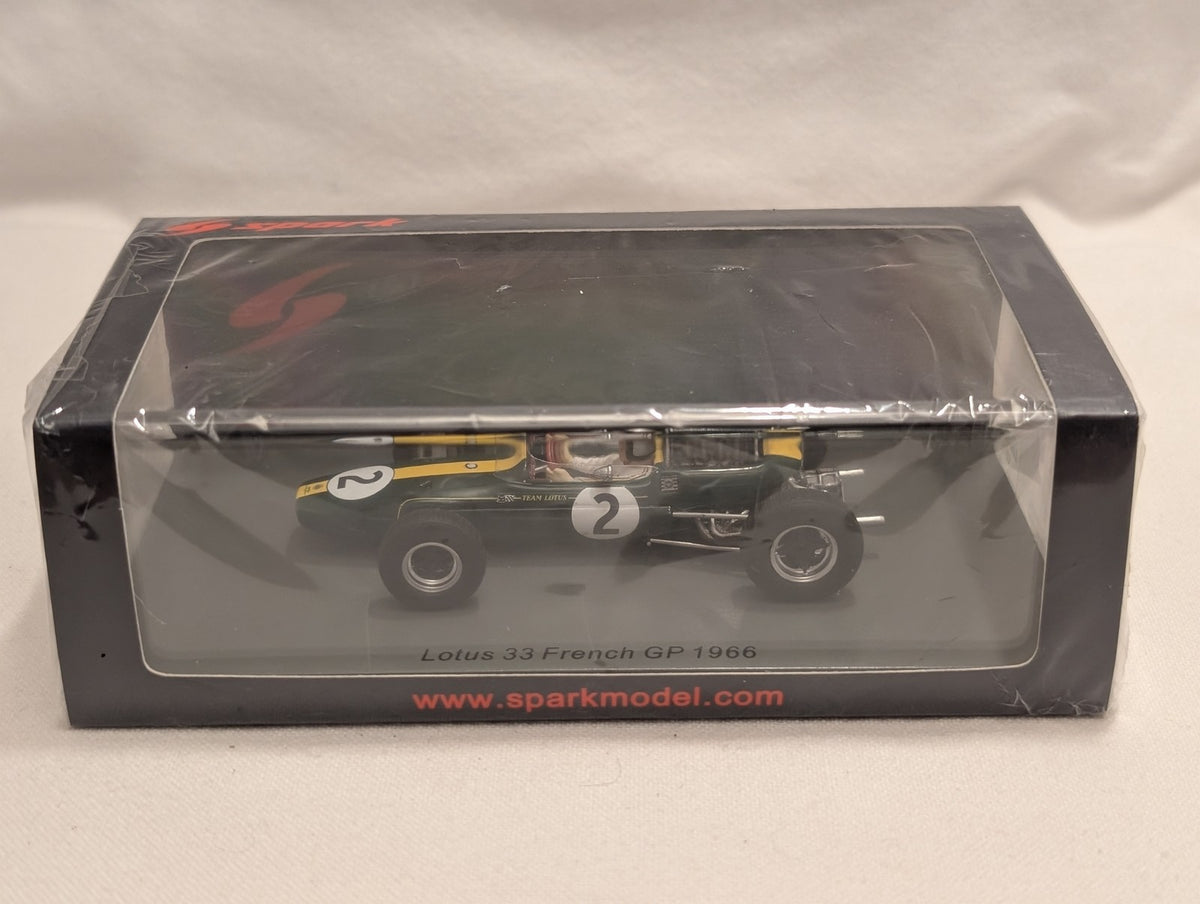 Spark 1:43 Lotus 33 French GP 1966 Pedro Rodriguez Die-cast Model Car 2