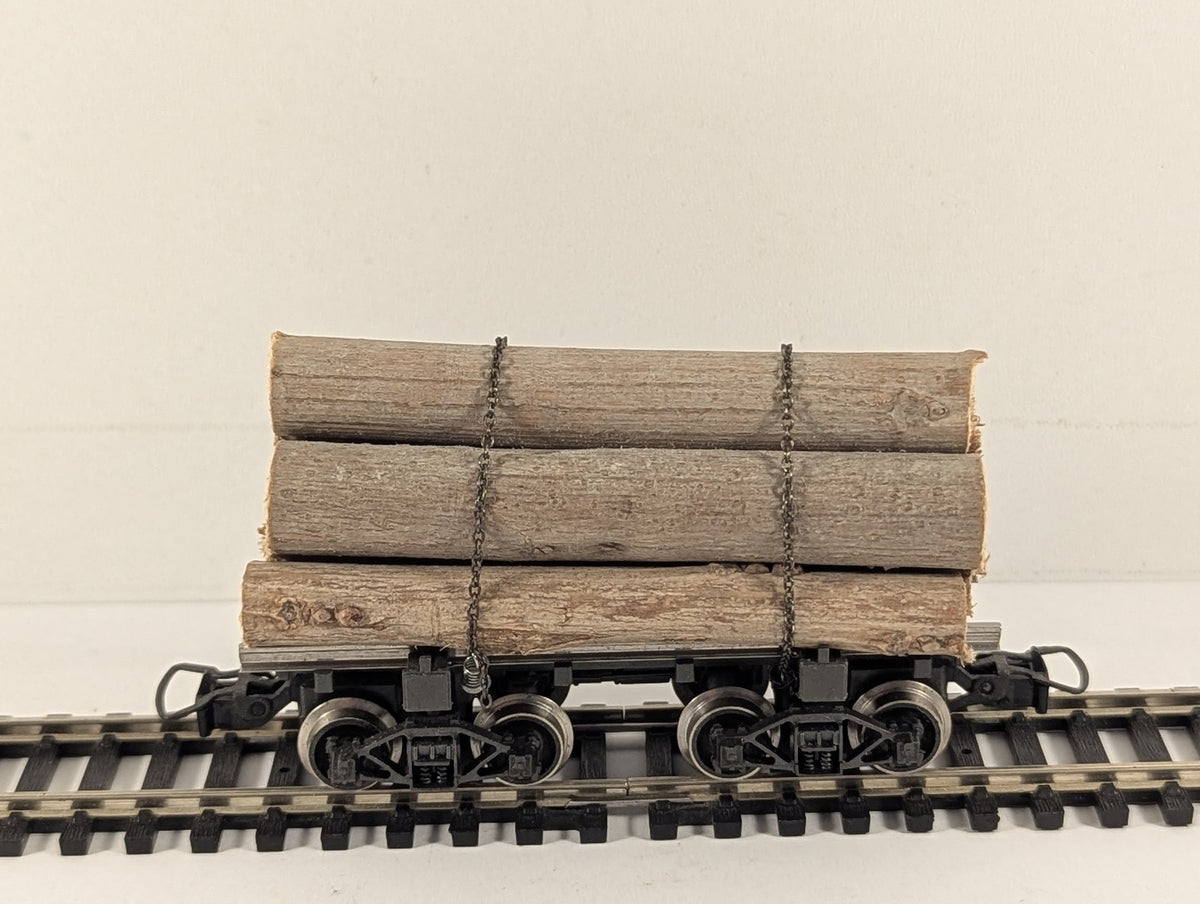 Rivarossi HO Gauge Skeleton Log Wagon Goods Wagon Black