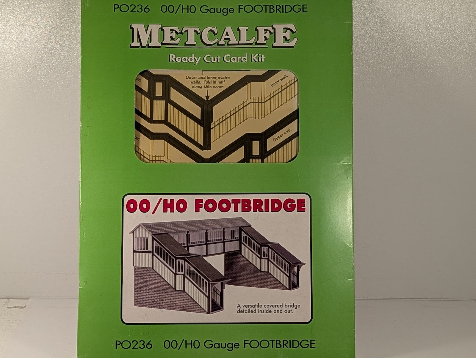 Metcalfe OO/HO Gauge OO/HO Footbridge Card Kit PO236