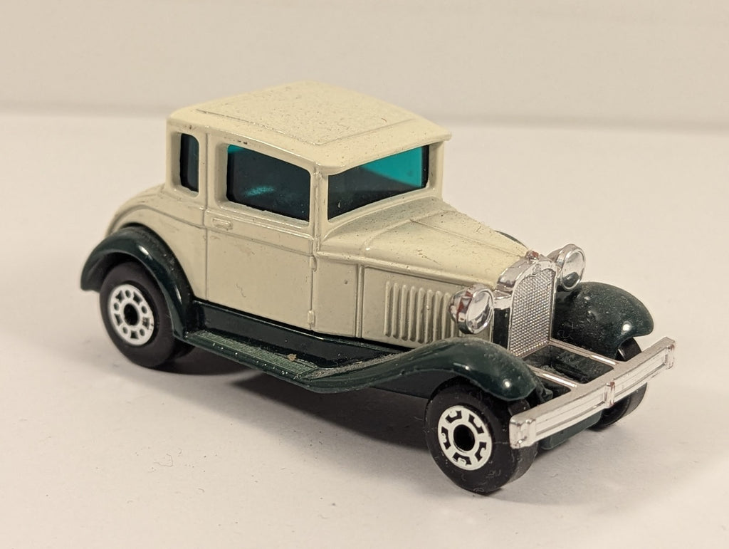 Matchbox Model A Ford Die-cast Model Car Cream and Dark Green 73