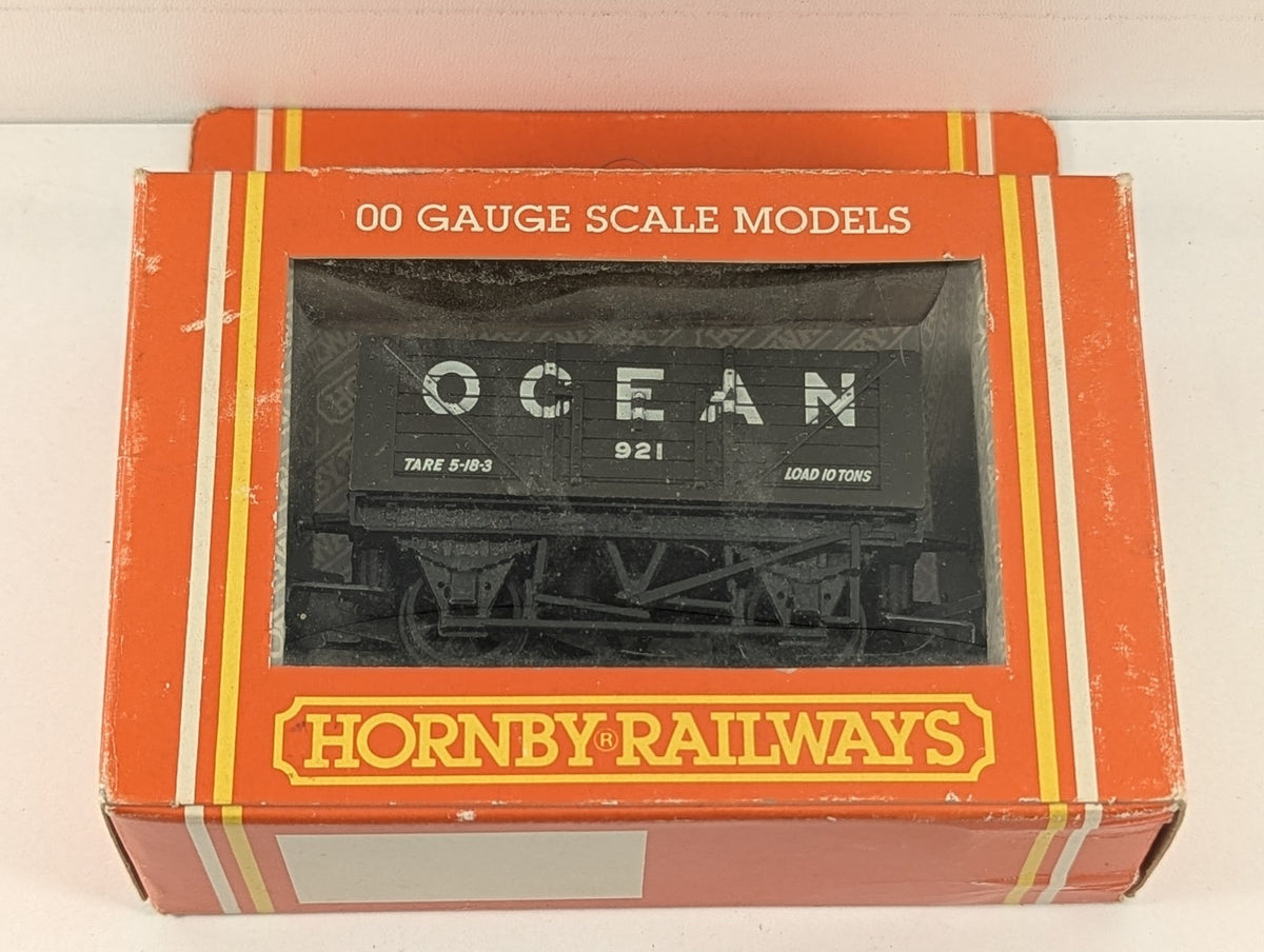 Hornby OO Gauge 7 Plank Open Wagon 'Ocean' Goods Wagon 921 Ocean Brown R.010