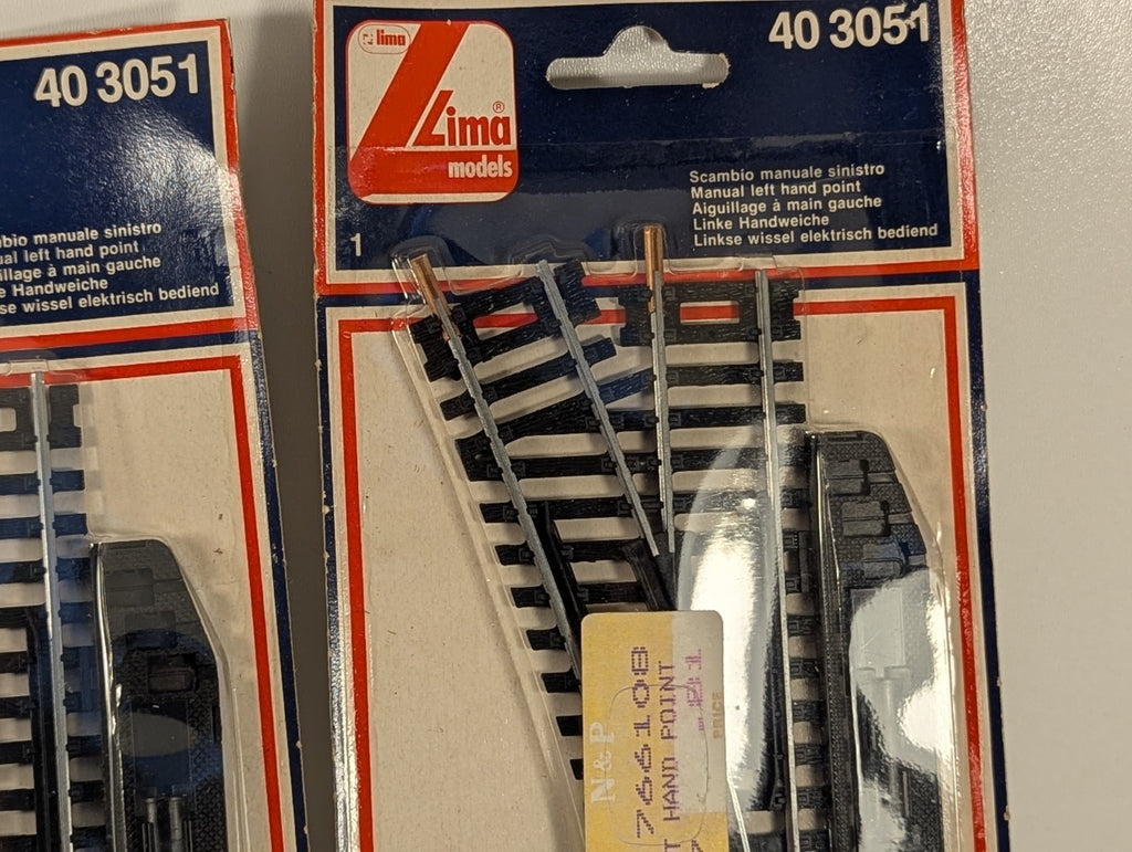 Lima 403051 OO Gauge Manual Left Hand Points - Job lot