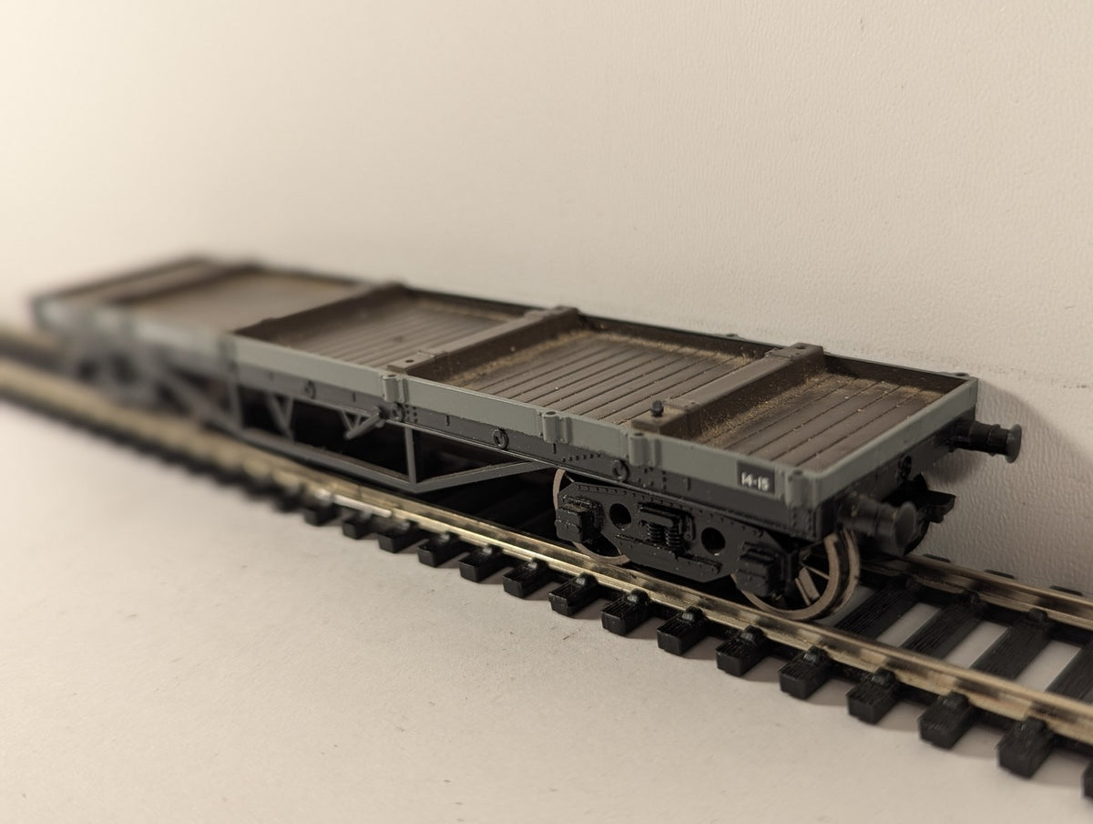 Mainline OO Gauge Bogie Bolster A Goods Wagon W107364 BR Unfitted Grey 937353