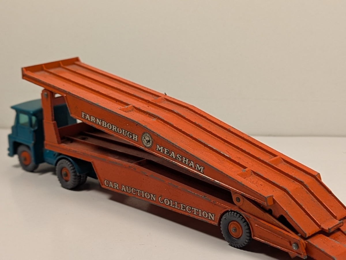 Lesney Matchbox Major Pack M8 Guy Warrior Car Transporter Farnborough Measham
