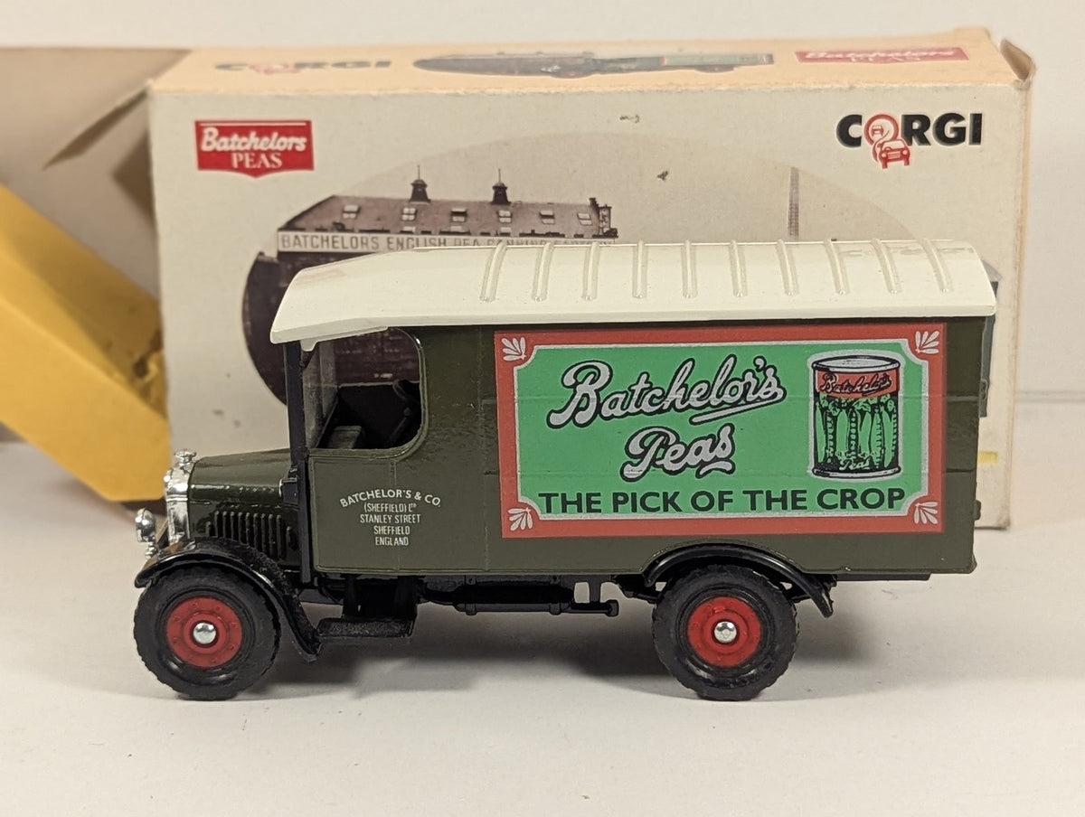 Corgi Thornycroft Box Van Diecast Model Van PEAS 1 Batchelors Peas