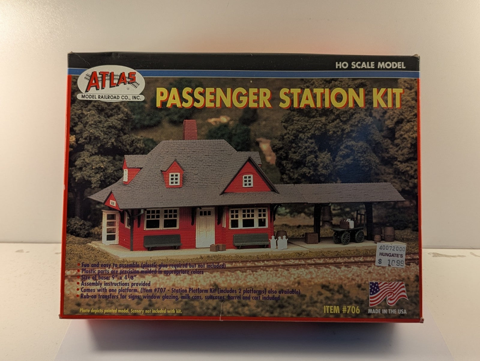 Atlas HO Scale Passenger Station Kit Building Kit 706