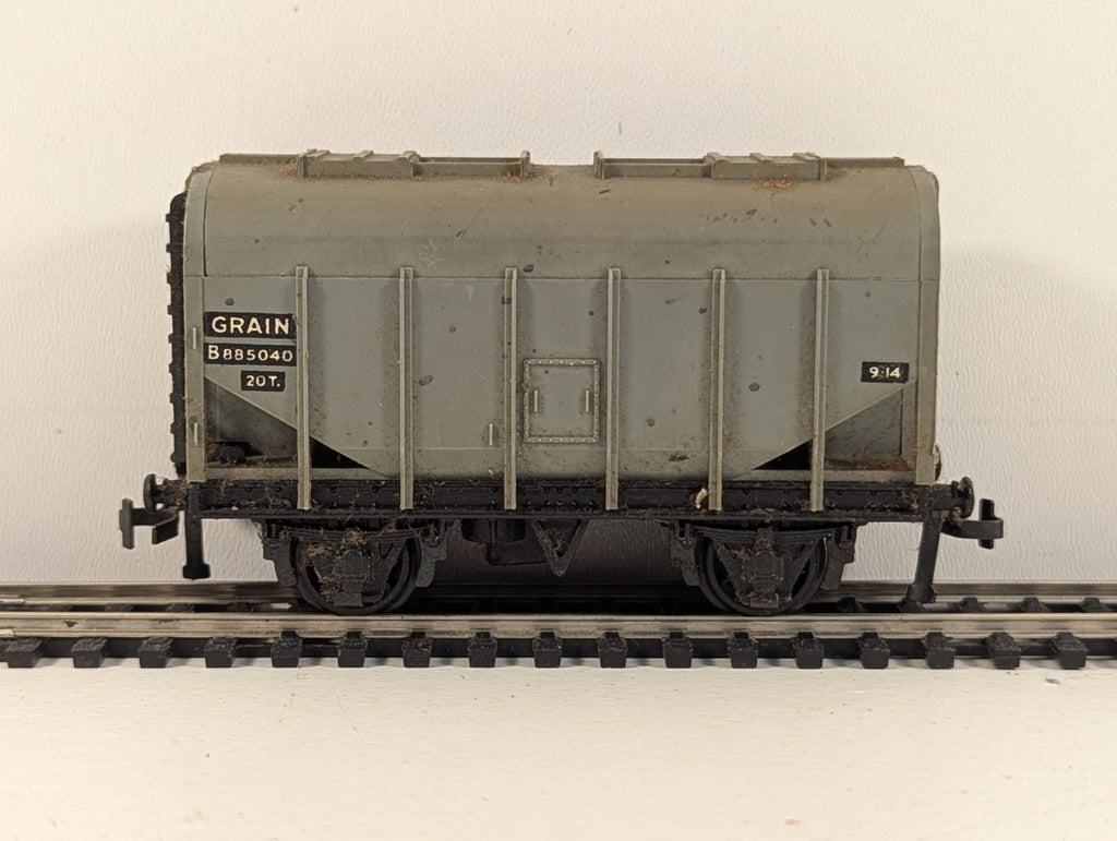 Hornby Dublo 32067 OO Gauge Grey 20-Ton Bulk Grain Wagon - Boxed