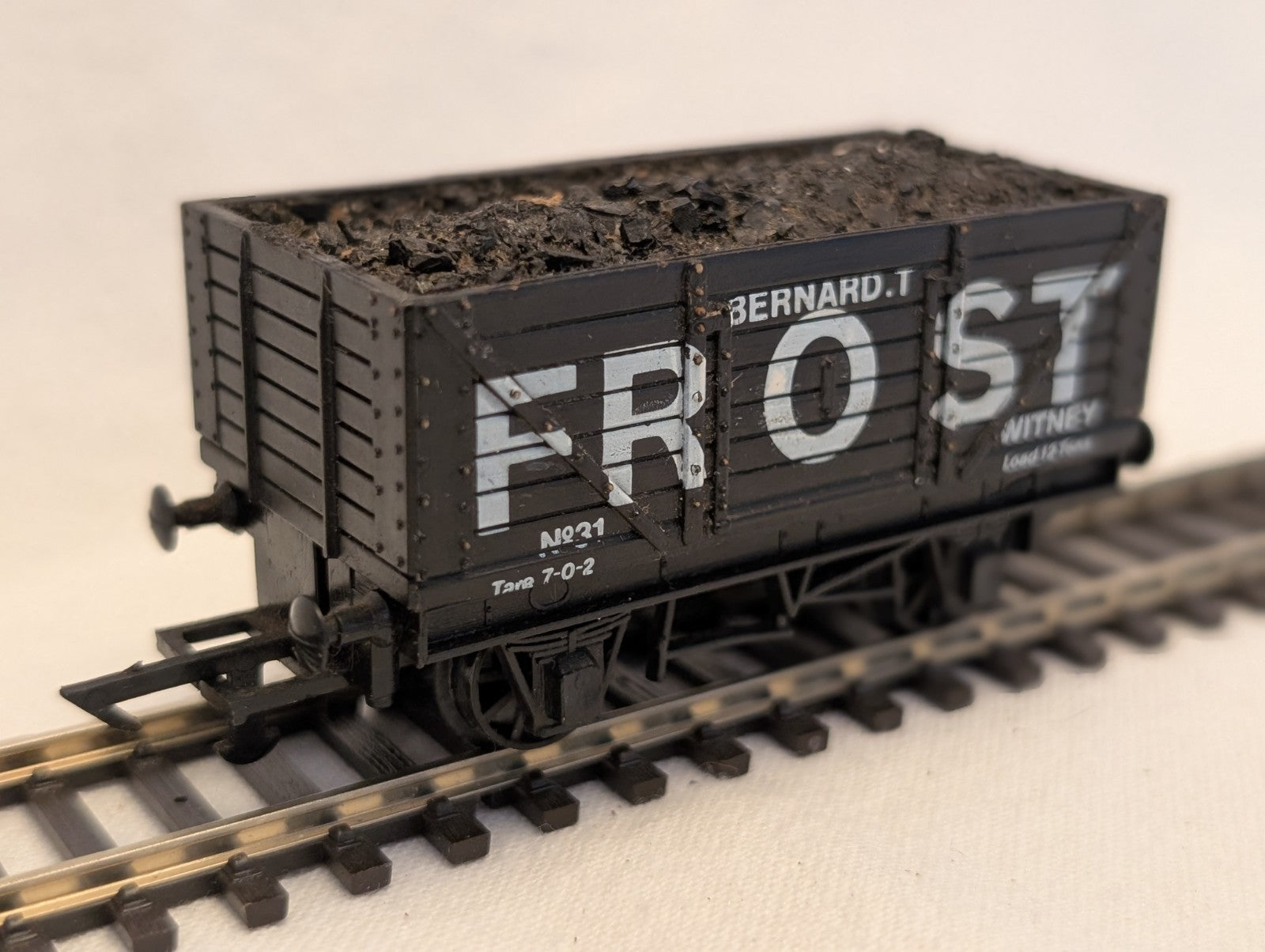 Graham Farish OO Gauge 7 Plank Open Wagon Bernard T. Frost Goods Wagon