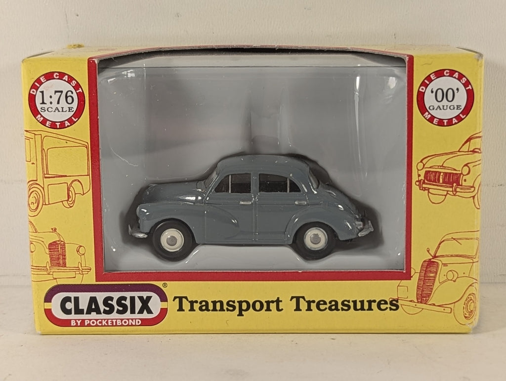 Classix 1:76 Scale / OO Gauge Morris Minor 4-Door Saloon Road Vehicle Grey
