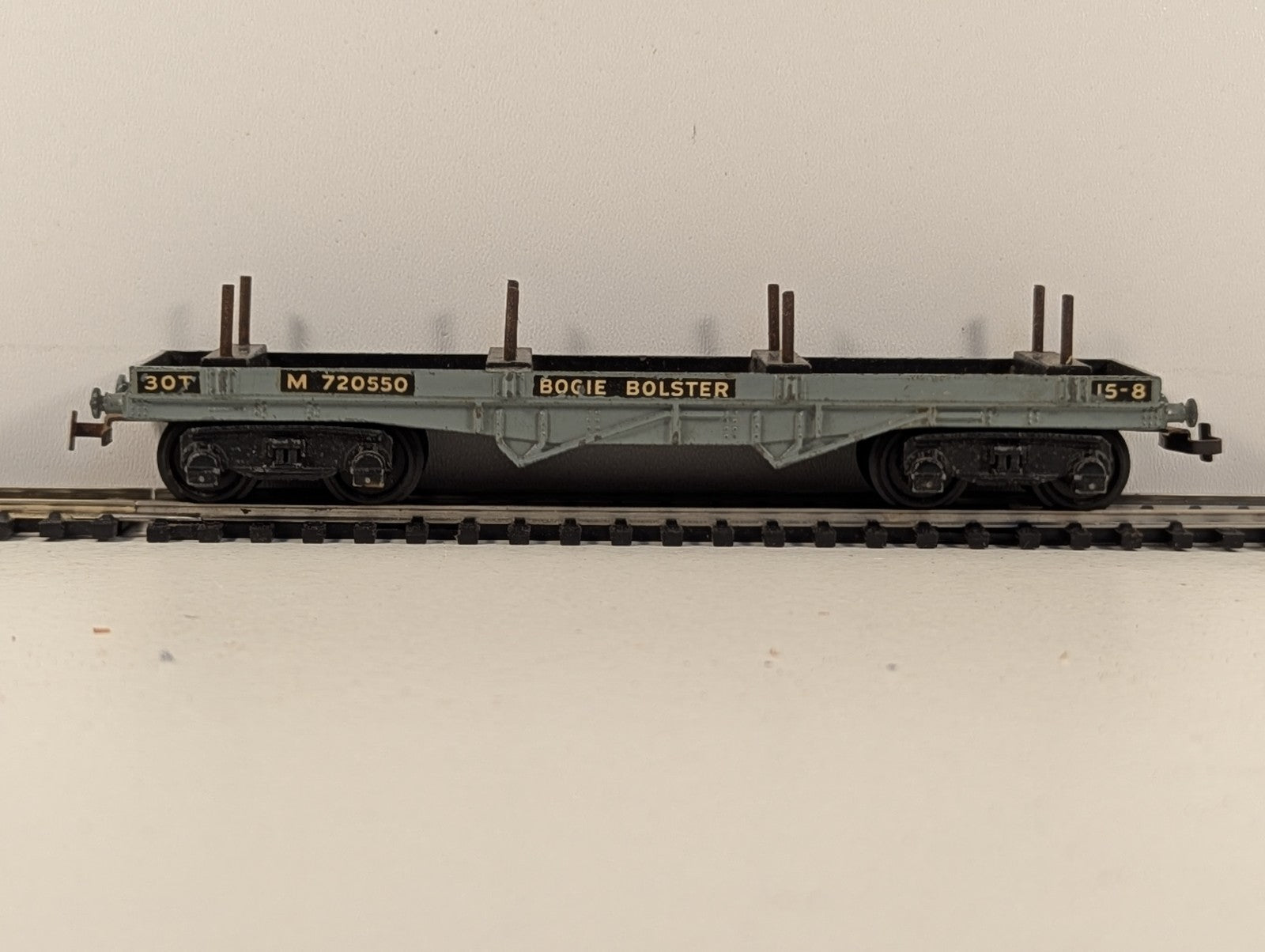 Hornby Dublo 32051 OO Gauge BR Grey Bogie Bolster Wagon - Boxed