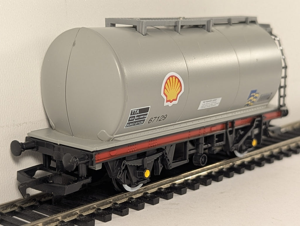 Hornby OO Gauge TTA Shell Tank Wagon Goods Wagon 67129 Shell Grey R021