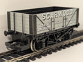 Hornby OO Gauge Scarwood 5-Plank Wagon Goods Wagon 13 Scarwood Coal Society Grey