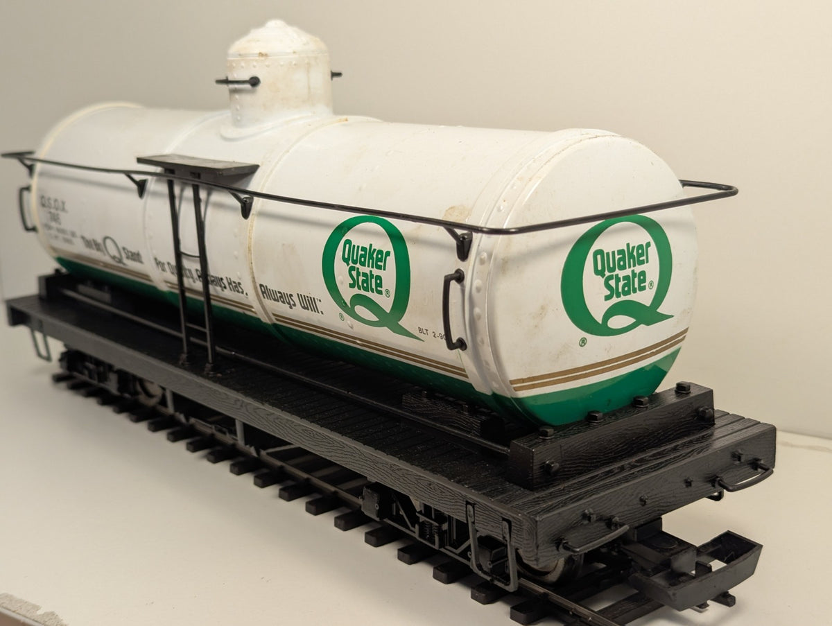 Bachmann Big Haulers G Gauge Quaker State Tank Wagon – O Gauge Wheels