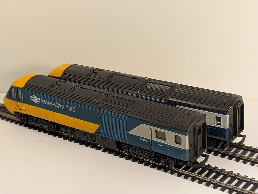 Hornby OO Gauge BR Blue Grey Class 43 HST Intercity 125 2 Car Set