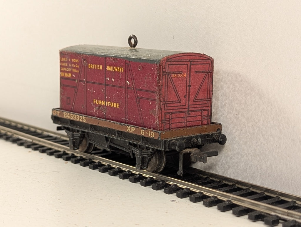 HornbyDublo 32087 OO Gauge Low-SidedWagon D.1 with BR FurnitureContainer - Boxed
