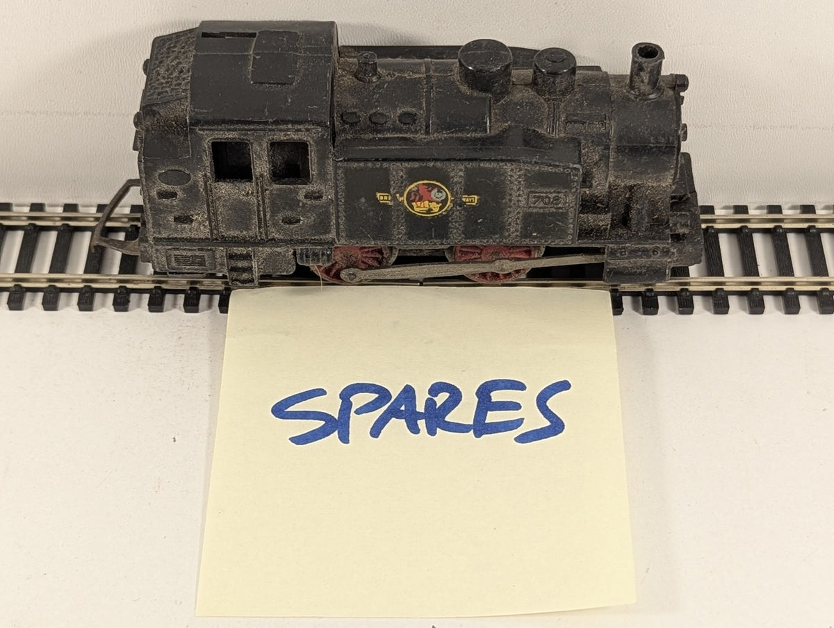 Playcraft HO Gauge Class 0-4-0 Tank Locomotive Steam Locomotive 708 BR Black