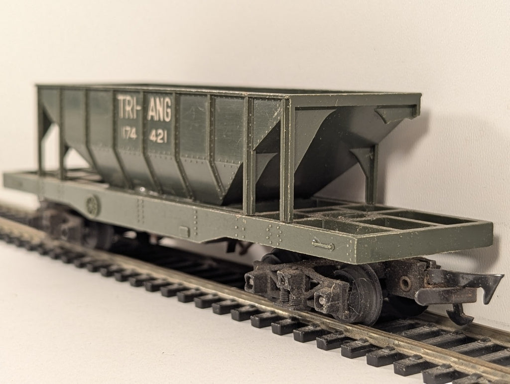 Tri-ang OO Gauge Operating Hopper Wagon Goods Wagon 174 421 Green R14