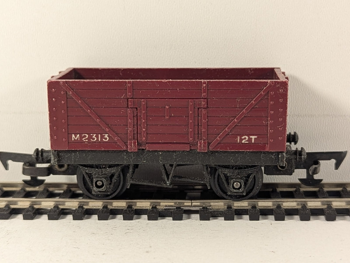 Tri-ang OO Gauge 12T Open Goods Wagon M2313 Maroon R.112