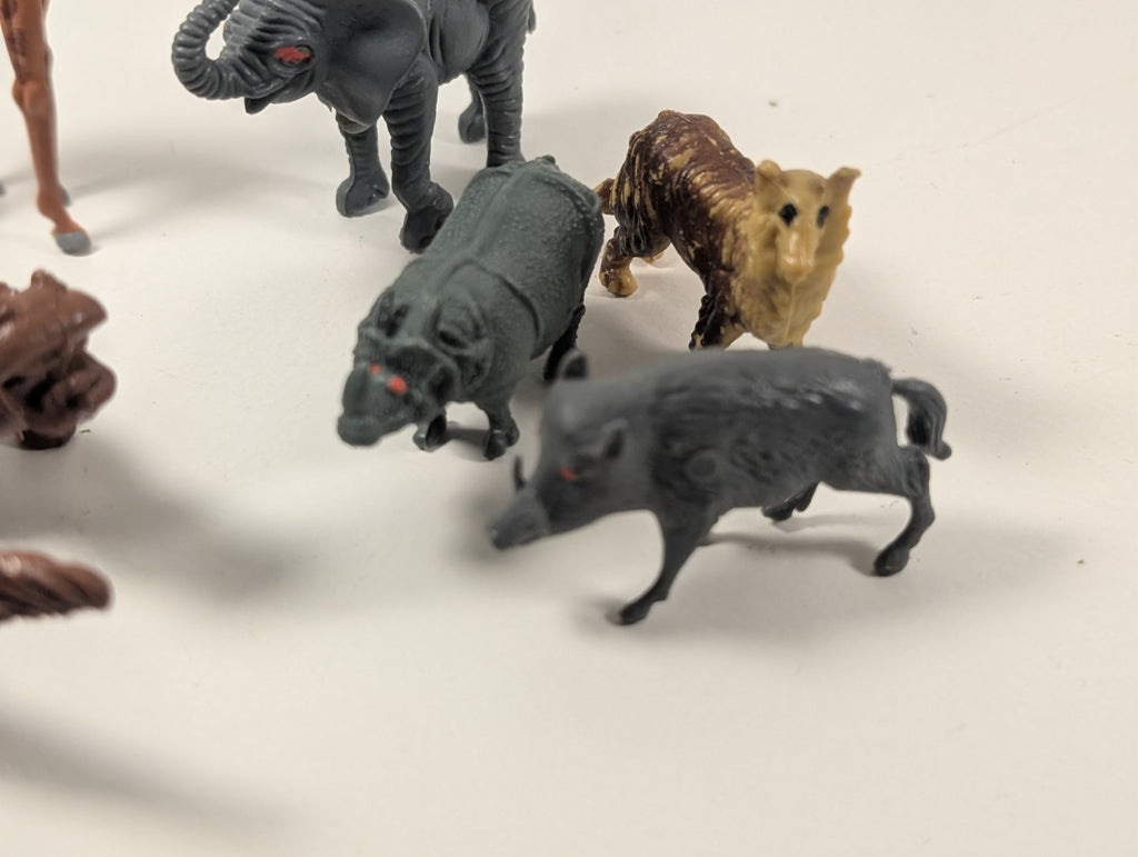 Job Lot of Plastic Animals (Various Sizes)