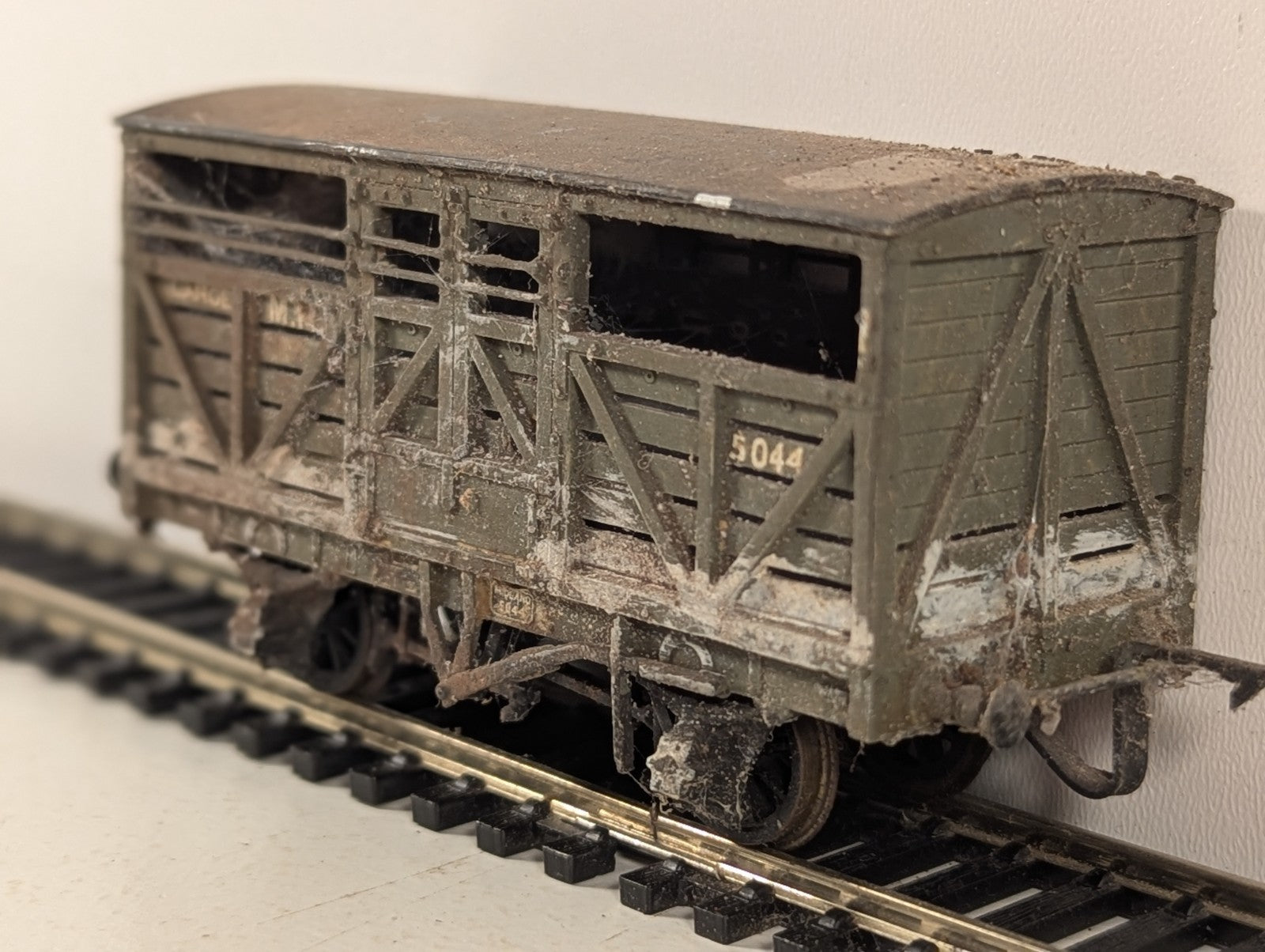 Kitbuilt OO Gauge Midland Railway Large Cattle Van Goods Wagon 5044