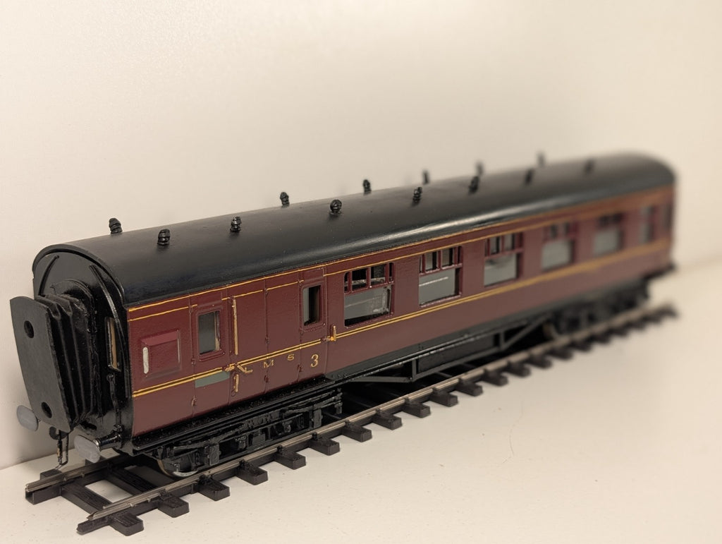 Leeds Company O Gauge Kitbuilt LMS Maroon 3rd Brake Coach 8512