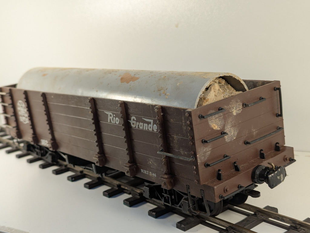 Bachmann Big Haulers G Scale Gondola Wagon – O Gauge Wheels Missing Coupler