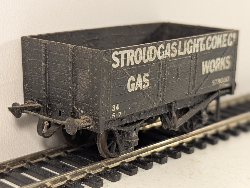 Kit Built OO Gauge 7 Plank Open Wagon Goods Wagon 34 Stroud Gas Light & Coke Co