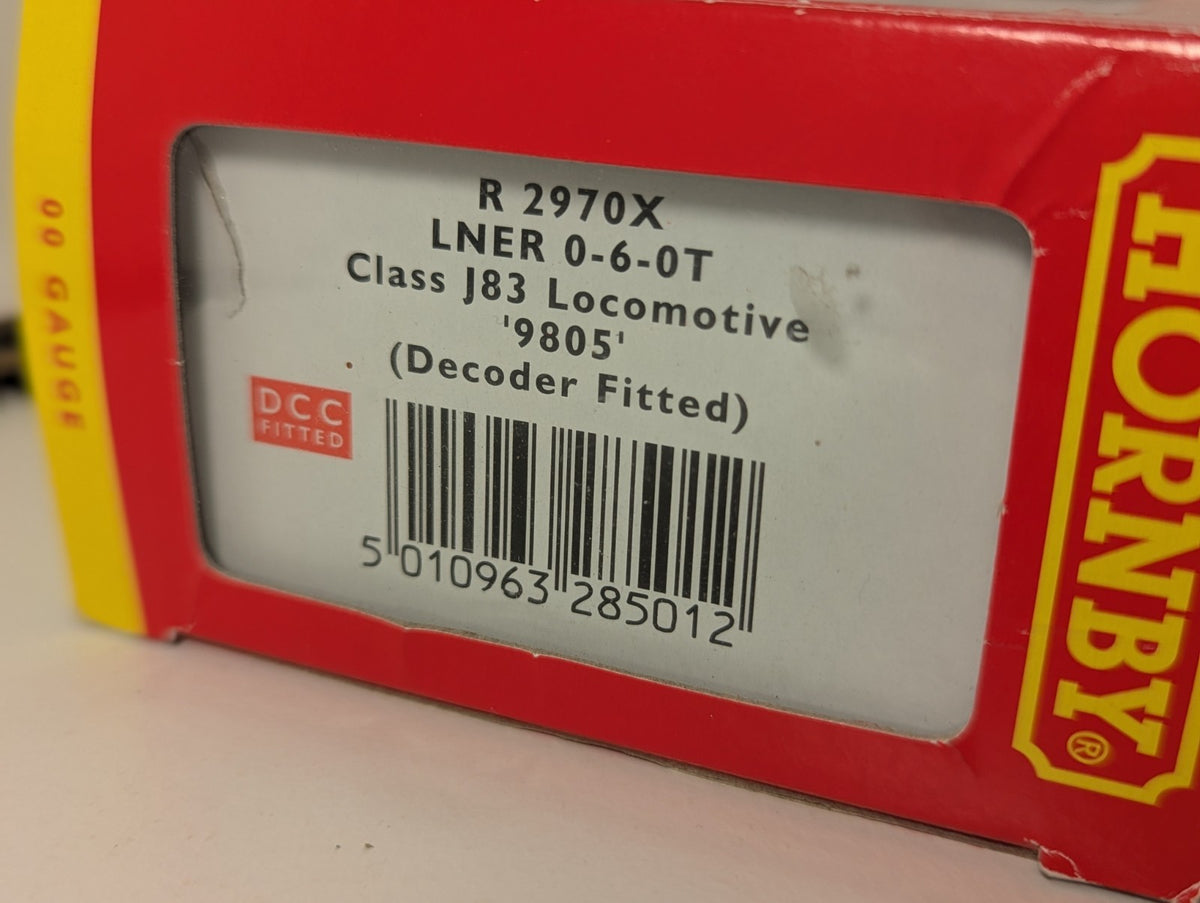 Hornby R2970X Class J83 0-6-0T Locomotive 9805 LNER Black DCC Fiited