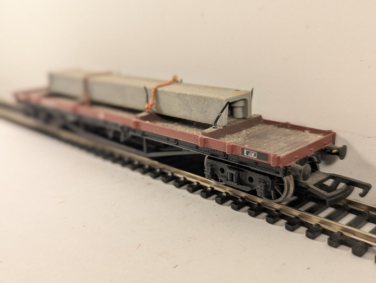Bachmann OO Gauge Bogie Bolster C Wagon Goods Wagon B943293 BR Bauxite