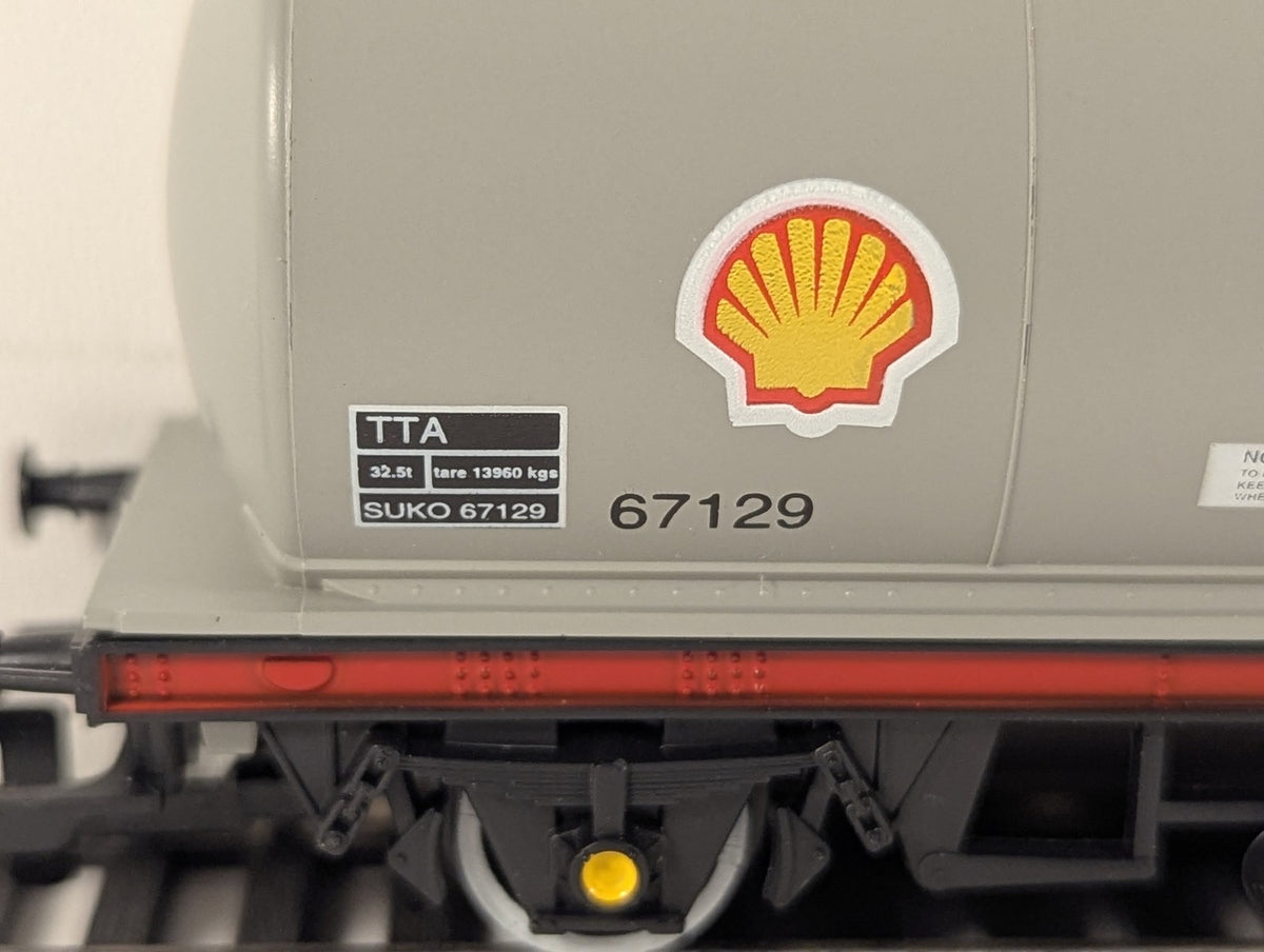 Hornby OO Gauge TTA Shell Tank Wagon Goods Wagon 67129 Shell Grey R021