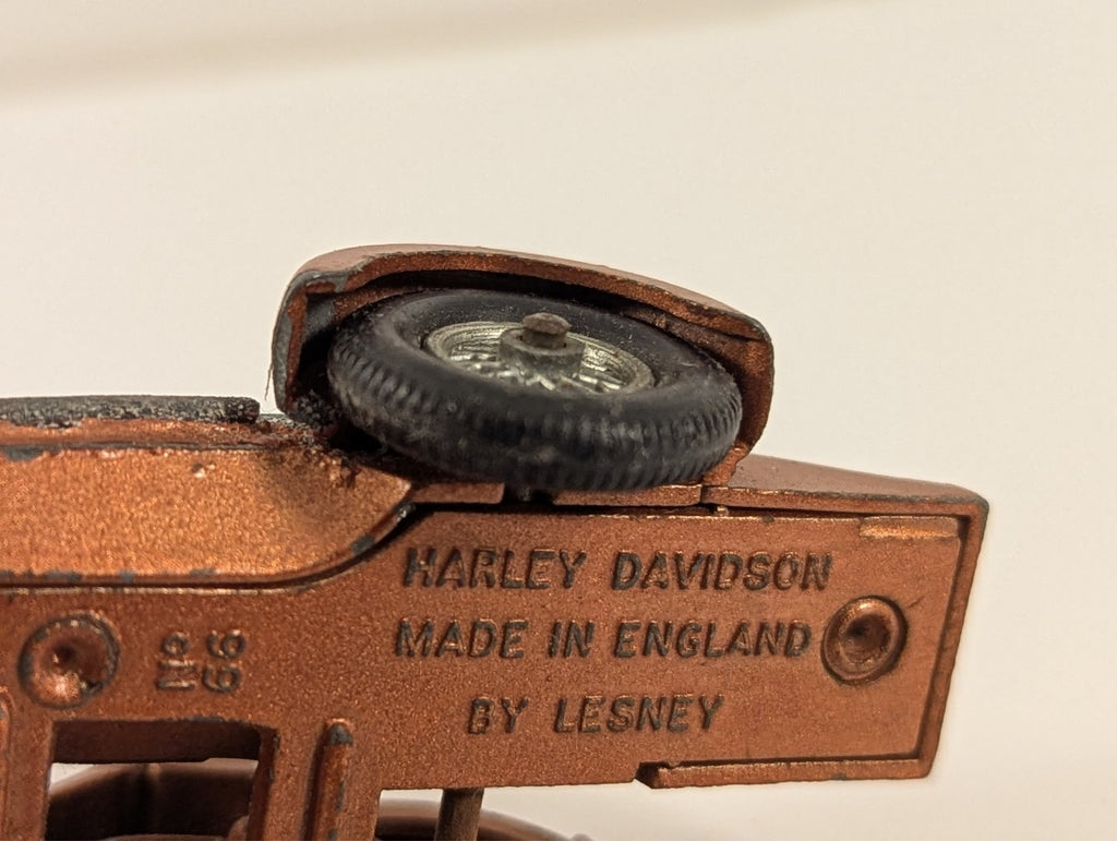 Matchbox Lesney No.66B Harley-Davidson Motorcycle & Sidecar 1:41 Scale