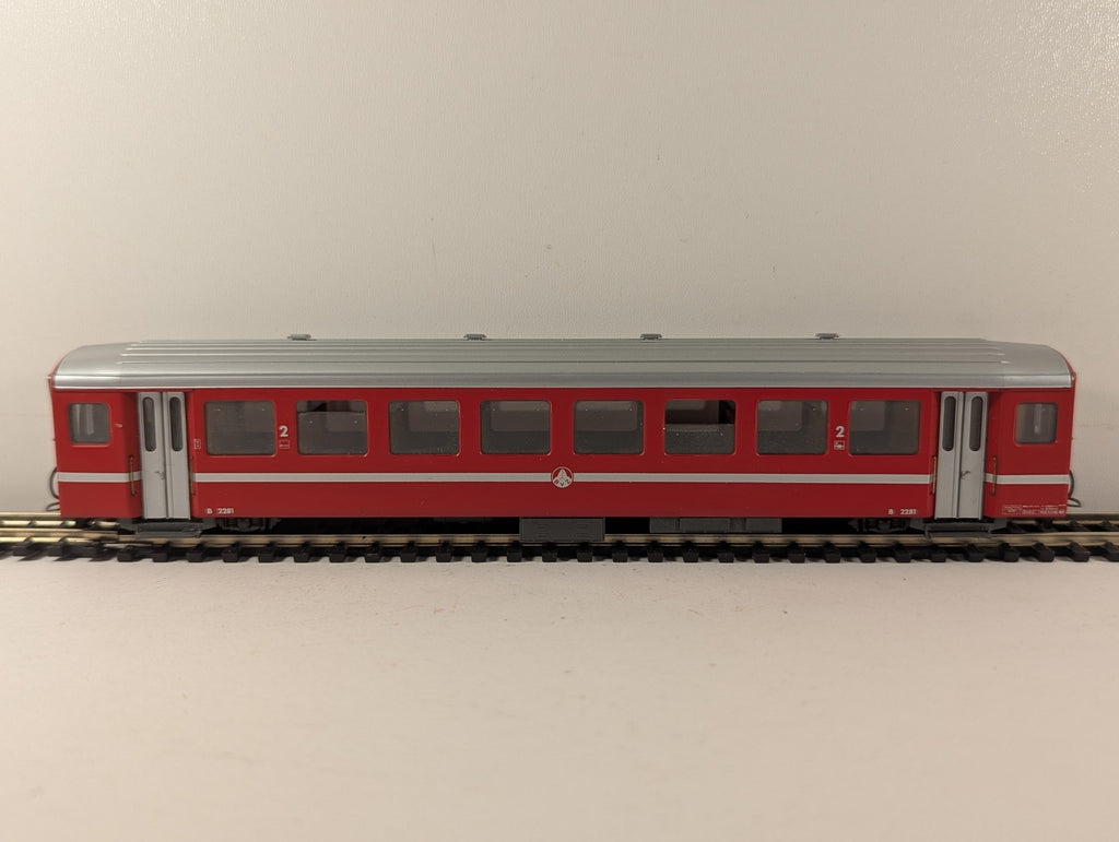Bemo HOm BVZ Einheitswagen II B 2281 Passenger Coach BVZ Red 3271 501