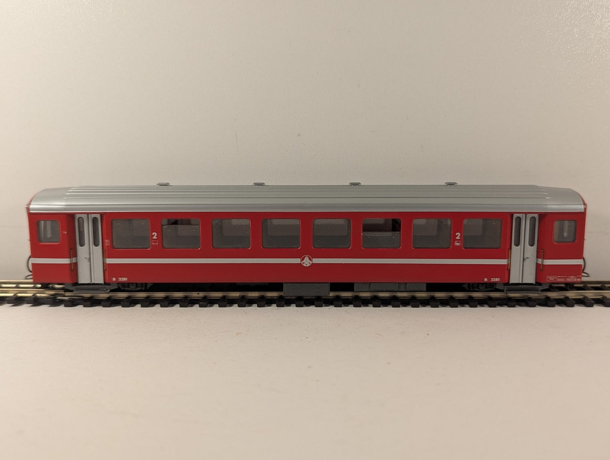 Bemo HOm BVZ Einheitswagen II B 2281 Passenger Coach BVZ Red 3271 501