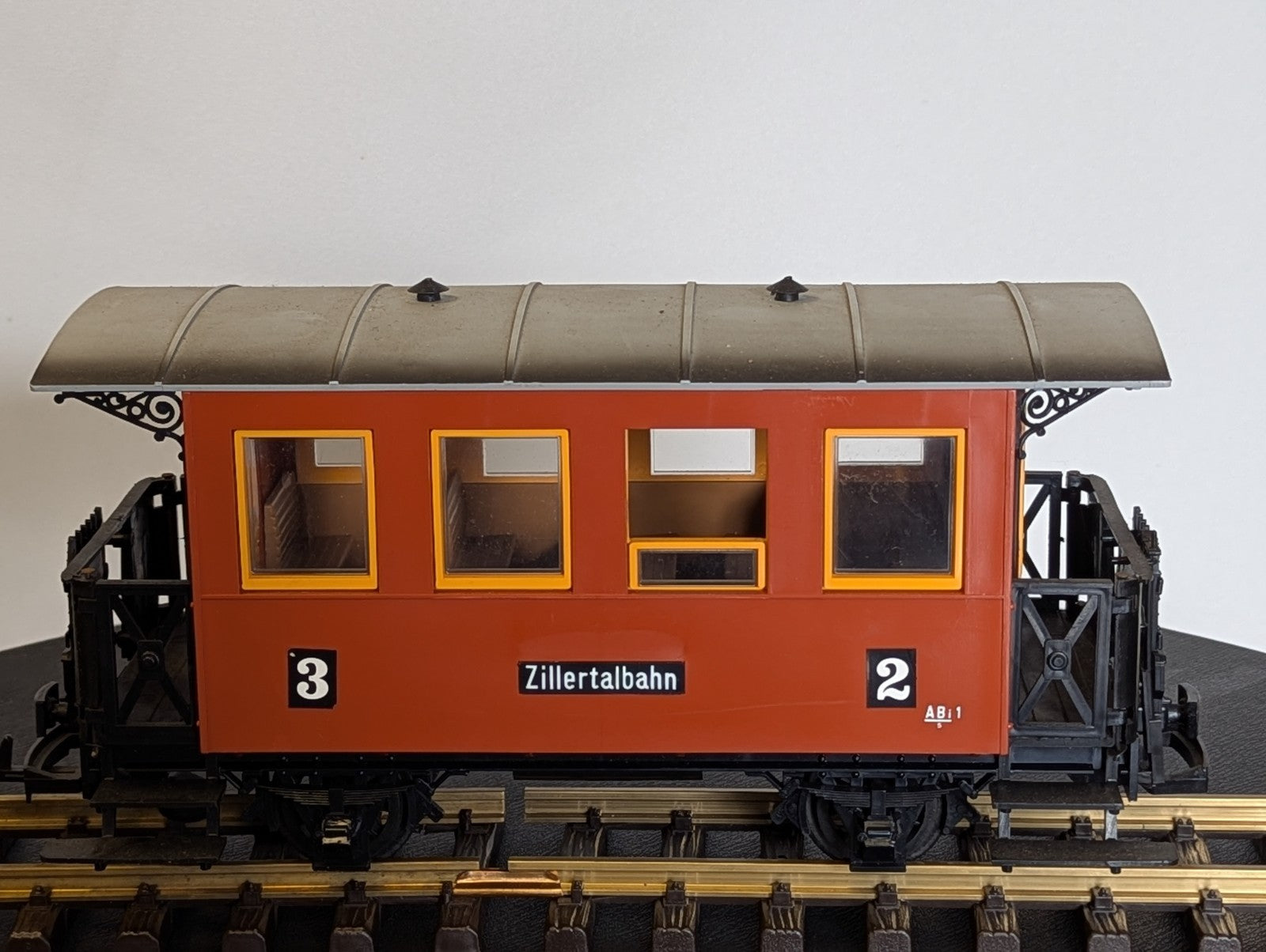 LGB G Scale Zillertalbahn Passenger Coach ABi 1 Zillertalbahn Red