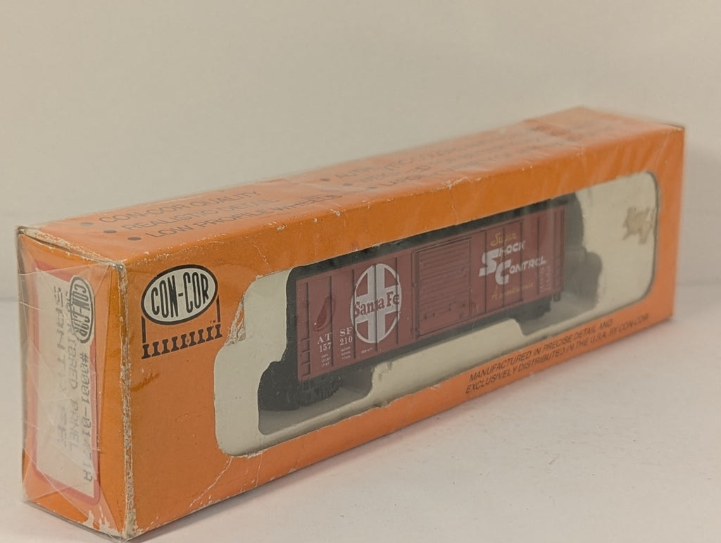 Con-Cor Santa Fe N Gauge Shock Control Box Car - Boxed