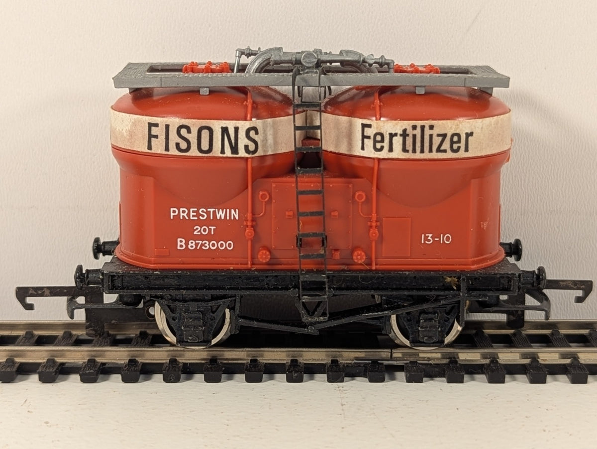 Wrenn Railways W4658 Prestwin Twin Silo Wagon “Fisons Fertilizer”