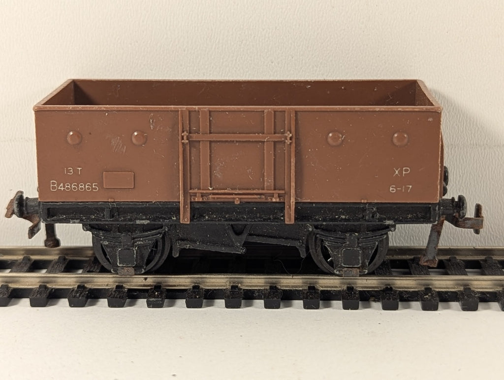 Hornby Dublo OO Gauge 13 Ton Coal Wagon Goods Wagon B486865 BR Brown 4635
